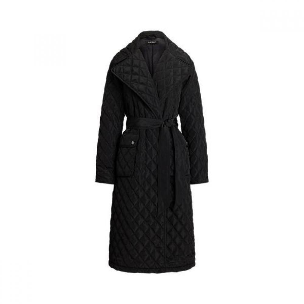 Lauren Belt Diamond Quilt Wrap Coat Wmlrotws2820640001