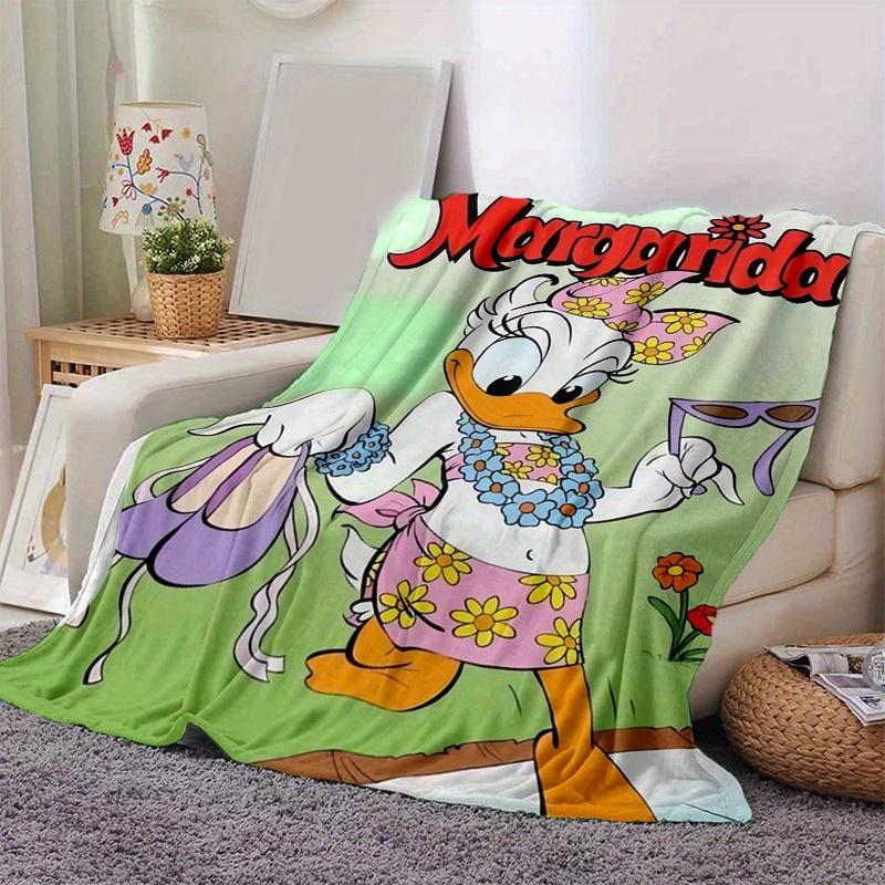 

1pc Margarida Duck Floral Print Blanket Soft Throw for Home Decor, Couch Cover, Outdoor Use, Gift Idea, Travel & Camping, Office Nap, Bedroom 80cmx120cm