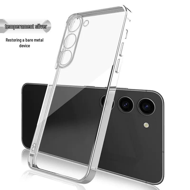 Samsung S25Ultra Electroplated Fine Hole Clear TPU Case - Ultra-Thin Soft Protective Cover