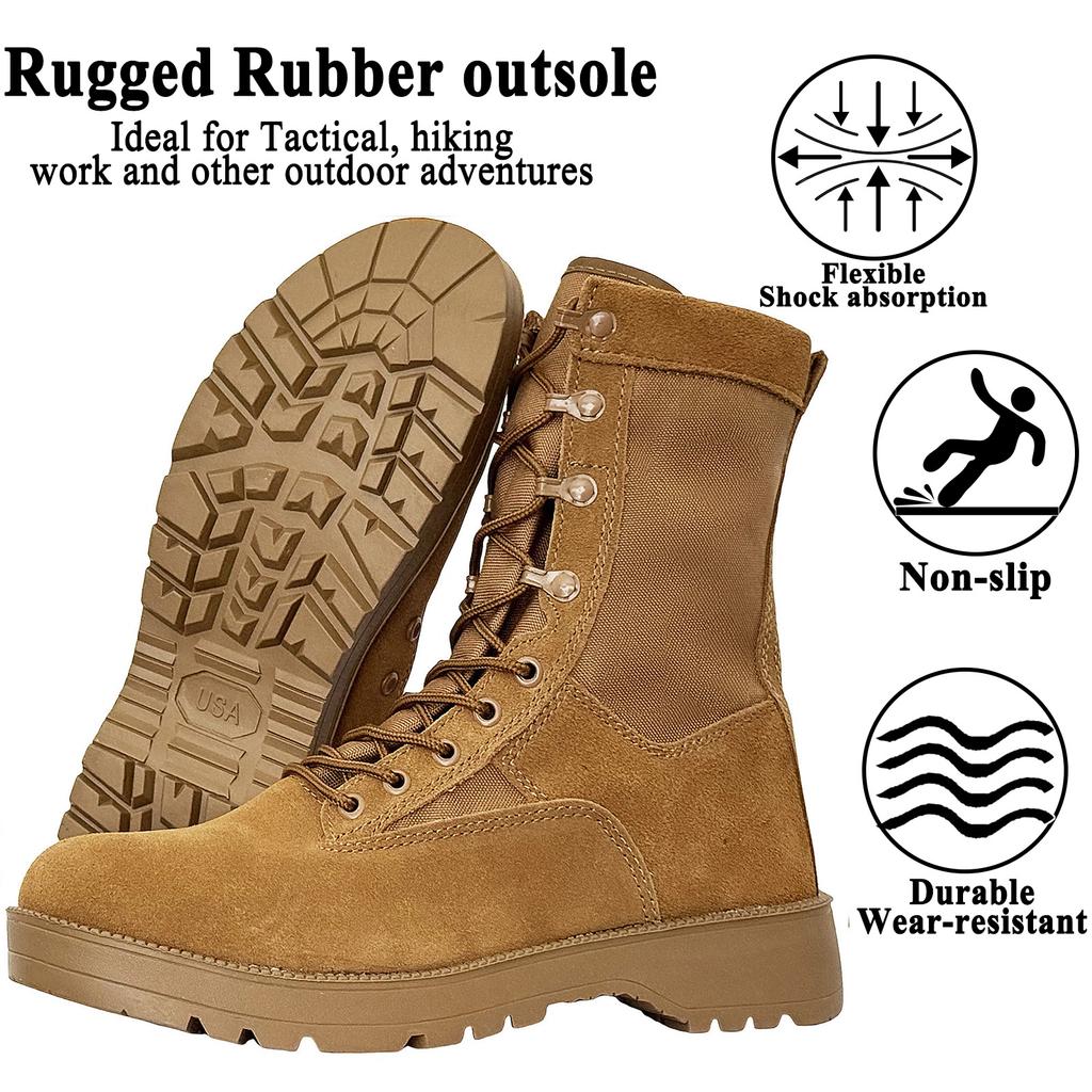 LAHORS® New Man Combat Tactical Boots Waterproof Outdoor Hiking Shoes Desert Army Boots Breathable Male Ankle Boots