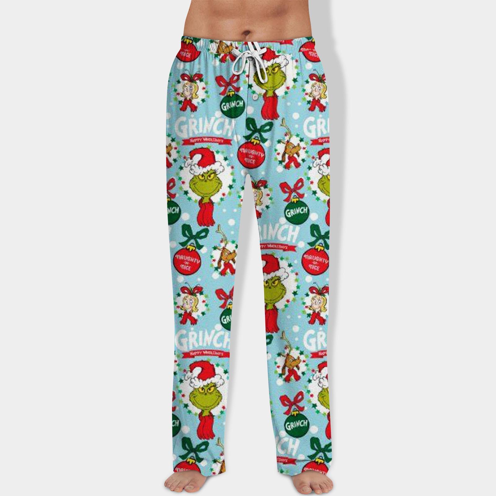 

Мужские домашние брюки с принтом Allover, пижамные брюки для сна, длинные брюки, пижамные брюки, брюки для йоги XL