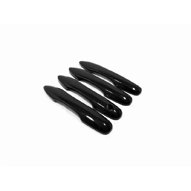 For Toyota Yaris Cross     2024 ABS Glossy Black Car Door Handle Cover Trims Sticker Car Styling Accessories