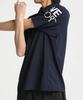 Move Sports Navy Polo Short UV Training Size M Men's DX-C2853AZ Shirt, Sleeve, Protection, Sweat-Wicking, Quick-Drying, Stretch, Sunscreen, Shirt,