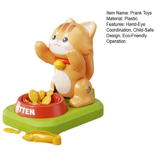 Funny Parent Toddler Board Games Interactive Cat Toy Game for Kids Hand-Eye Coordination Exercise Fun Prank Toy for Children