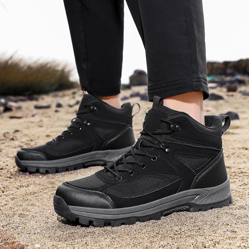 Men's Hiking Shoes Outdoor Adventure Hiking Shoes High-top Hiking Shoes Winter Shoes Wear-resistant Snow Boots