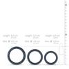 Set of 3 Boners Silicone Cockrings - Boners - Cockrings