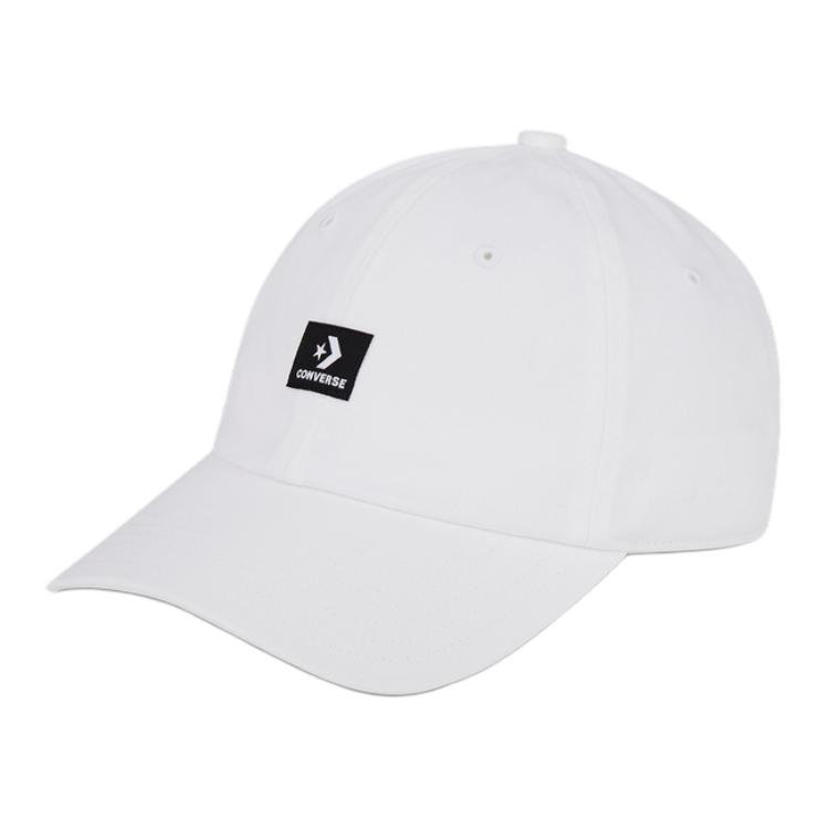 Converse Cotton Baseball Caps Unisex White 10027420-A04 F