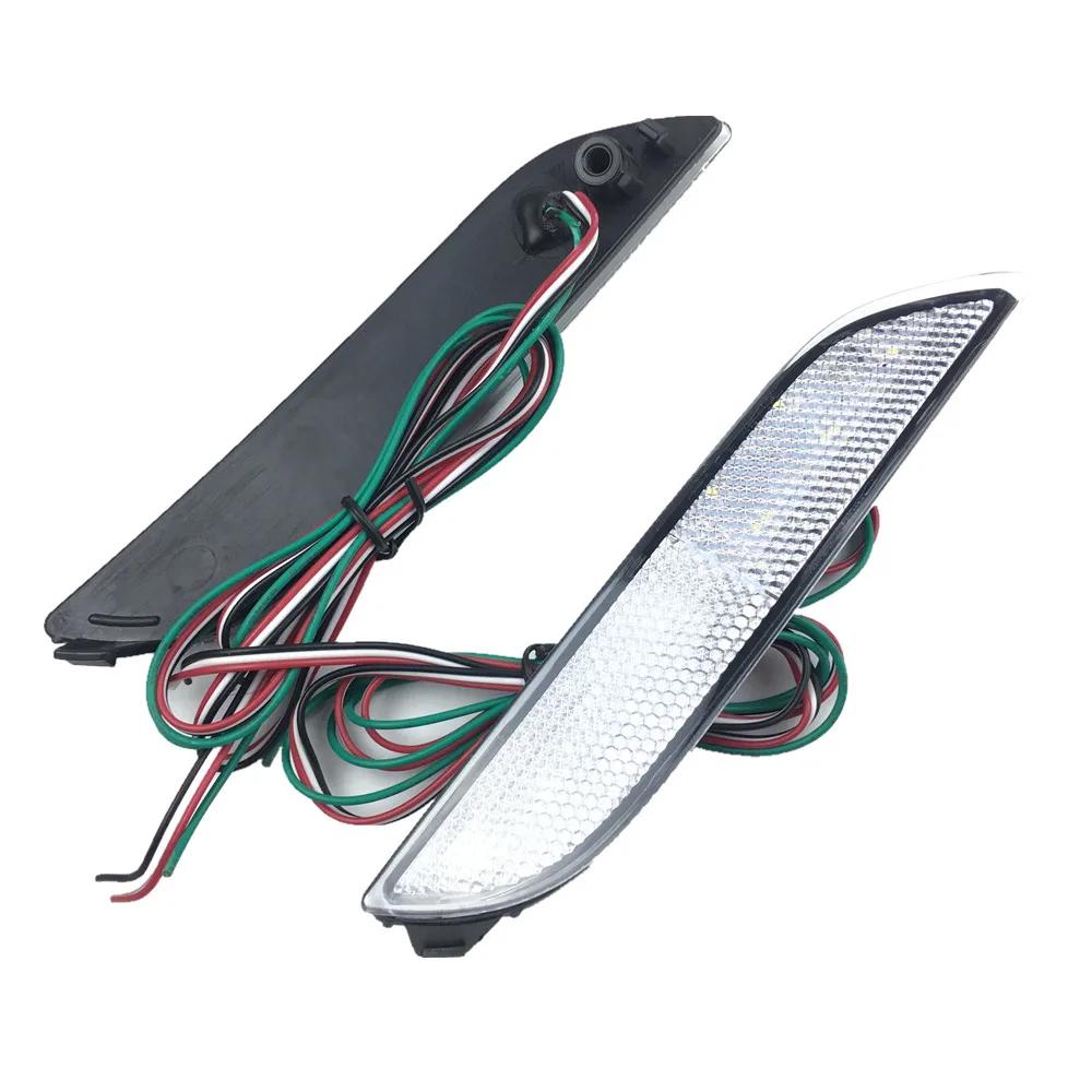 Pair Bumper Reflector Turn Signal Brake Tail LED Light For Toyota Camry 2018-up
