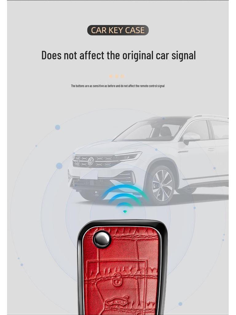 Volkswagen Passat 2017-2018 Schlüsseletui & Schutzhülle mit Haken.