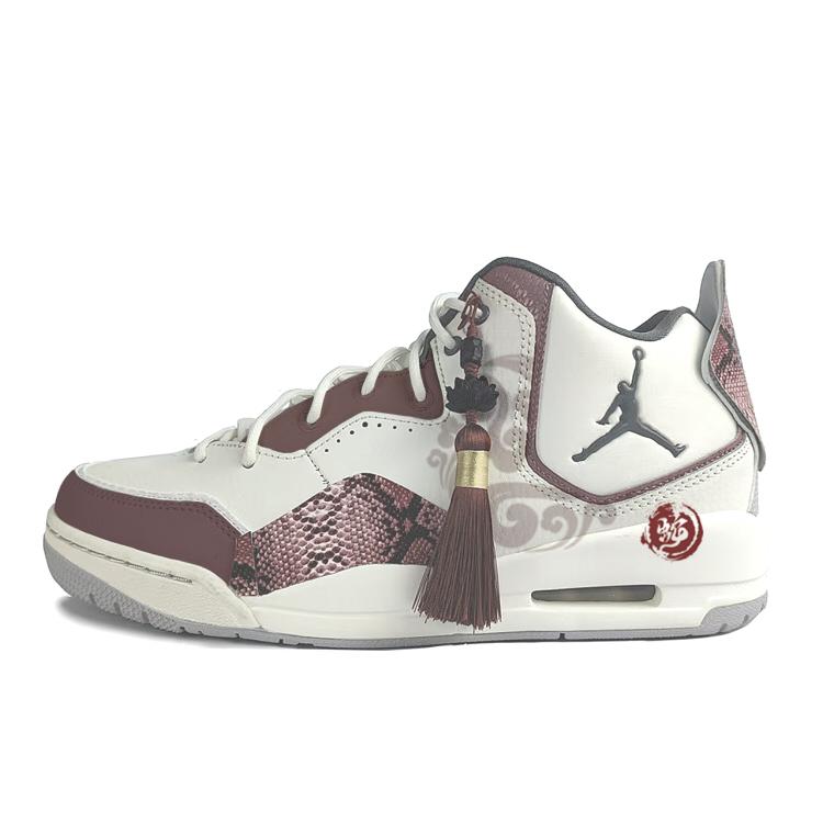 

Jordan Courtside 23 Cushioning Slip Resistant Mid top Vintage Basketball Shoes Men s Red White Gray HQ1192-101(Team352-) 42.5
