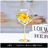 Hand-painted Champagne Wine Glasses Colored Tall Glass Cup Crystal Glass Red Wine Cup Home High-end Cocktail Beer Goblet Glasses