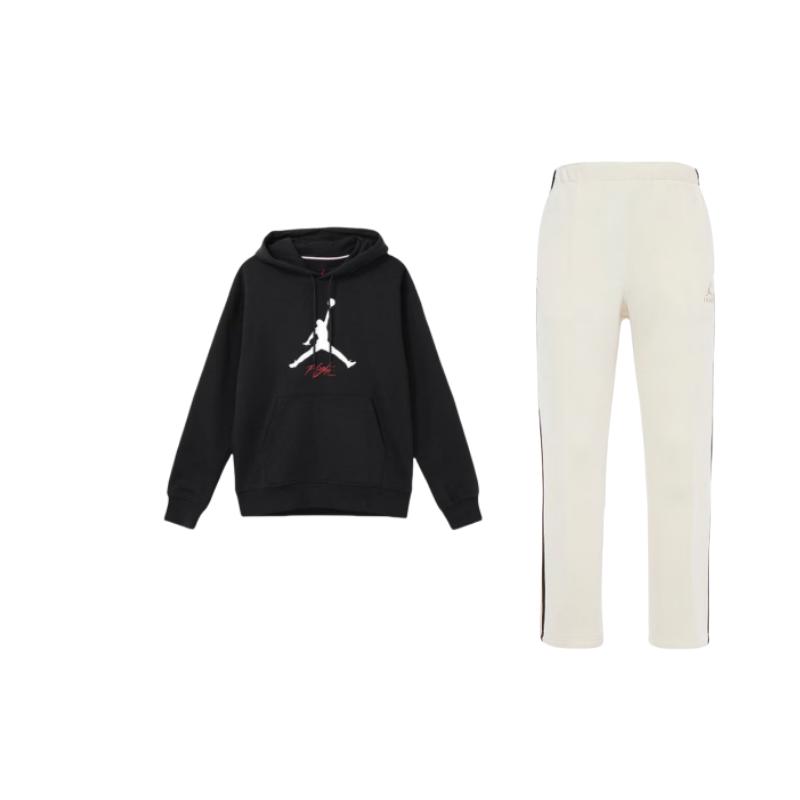 

Jordan Printed Hooded Long Sleeve Side Stripe Tracksuit Men Tracksuit DV7464-113+FD7546-010 M