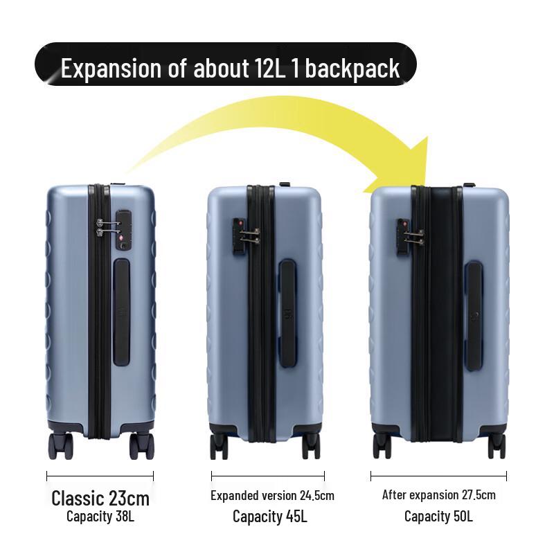 90fen Rhine 20-inch Expandable PC Hardshell Spinner Suitcase