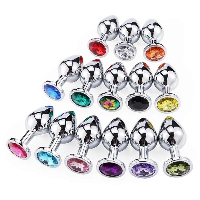 Sex Vibrator Metal Anal Toys For Women Adult Sex Products Men Butt Plug Stainles Steel Anal Plug Sex-toy Anal DildoToys 7