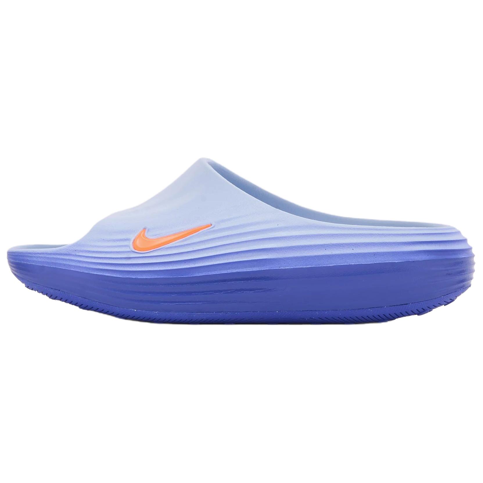 Nike ReactX Rejuven8 Slide Comfortable Fit Slide Sandals Men Footwear Blue Orange HV4479-405 42.5