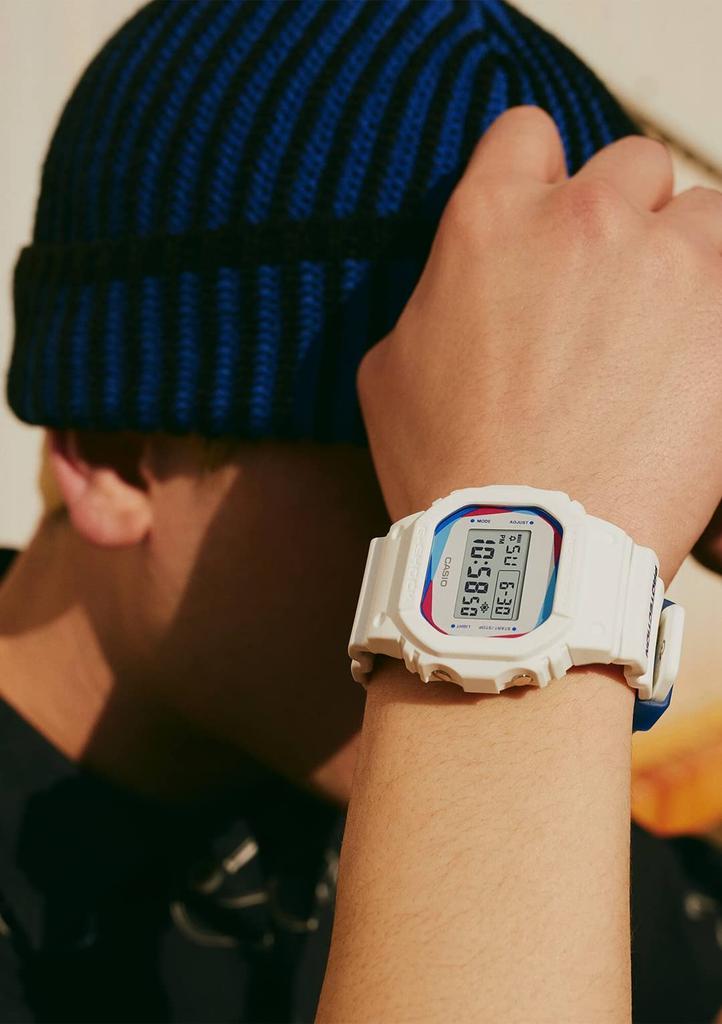 Casio G-Shock Watch (DWE-5600PR-2JR) Men's Multicolor (Official Japanese Product) with Replacement Parts and Box Set