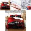 Bettwäsche-Set mit Sportwagen-Musterdruck und Flanellmaterial für Teenager-Schlafkomfort