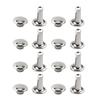 100pcs Double   Rivet Tubular Metal Leather Craft Repairs Studs Decoration