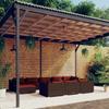 Vidaxl 10-Cz. Garden Lounge Set, With Cushions, PE Rattan