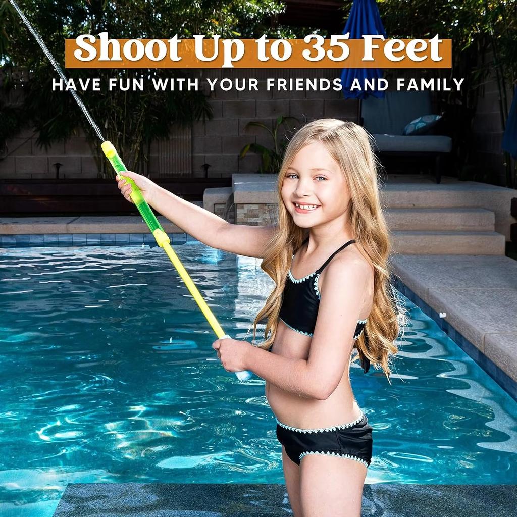 Water Soaker Blaster -16.5'' Bulk Squirt Gun for Kids Adults Water Game Fighting Toys for Summer Pool Beach Outdoor Activity