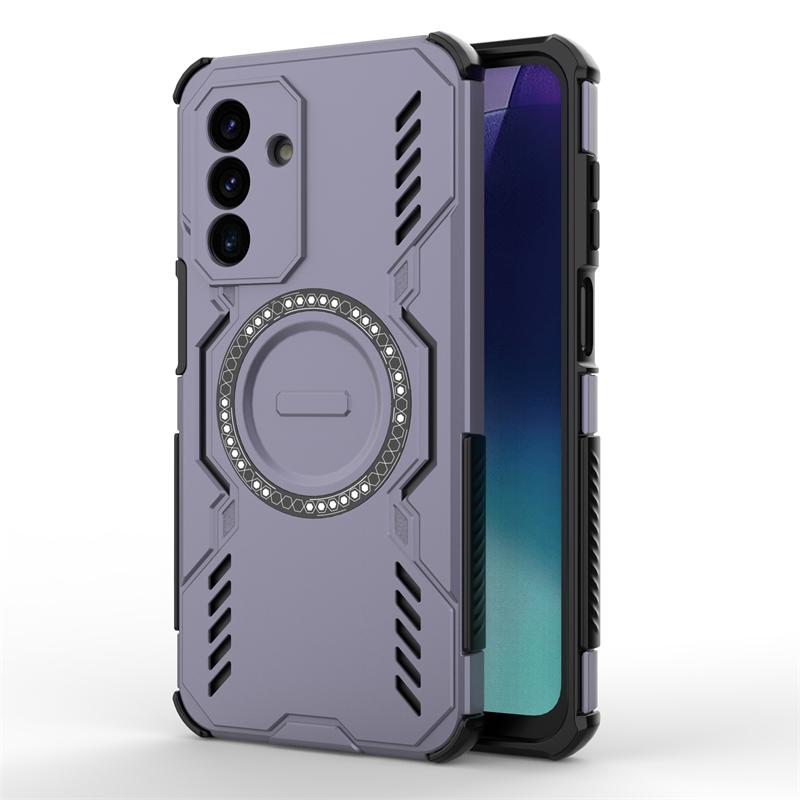 Shockproof Armor Case For Samsung Galaxy A17 Magnetic Adsorption Wireless Charge Cover For Samsung A17 Case For Samsung A17 Case