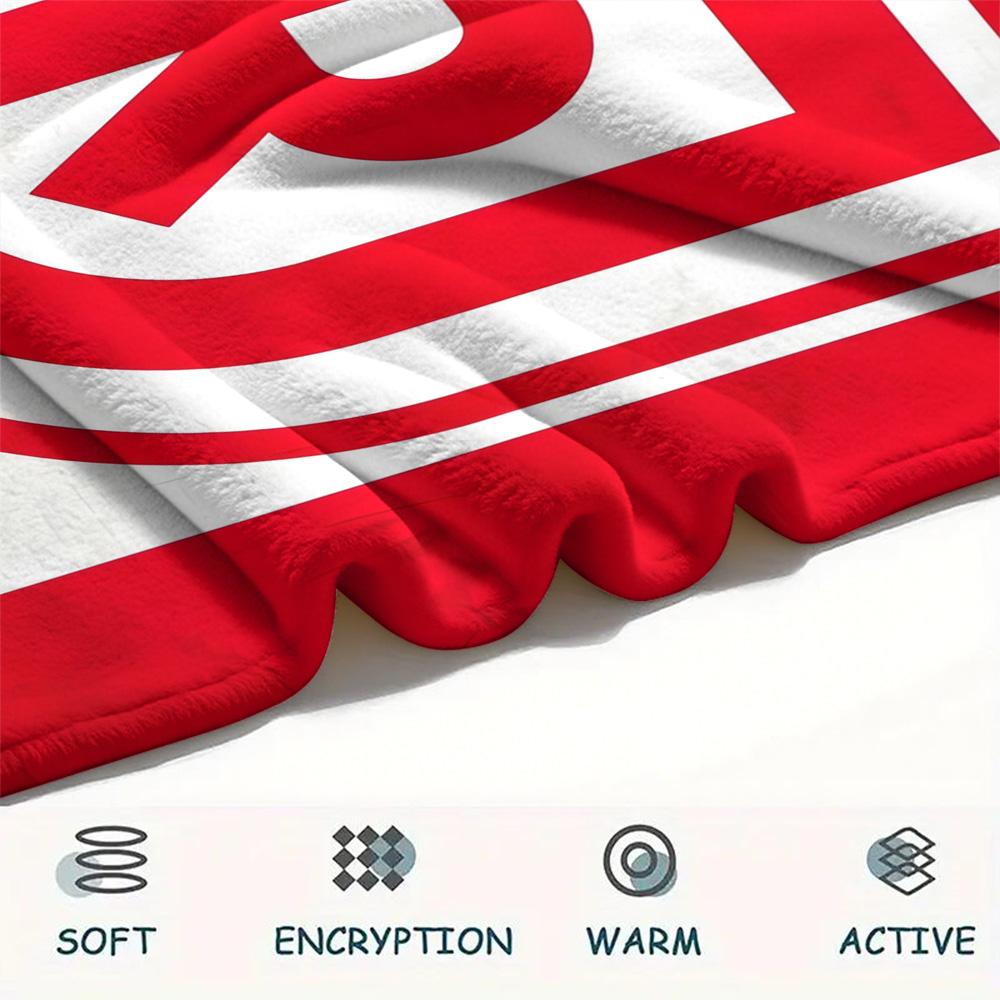 Jahn Regensburg Print Flannel Blanket, High quality Comfortable for All Seasons, Home Decor, Warmth and Comfort, Perfect for Christmas Gifts