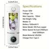 Portable USB Rechargeable Blender with LED Display - Compact 18.6 Oz Citrus Juicer, 700ml Capacity, Ideal for Smoothies and Shakes, Dual Lid Design