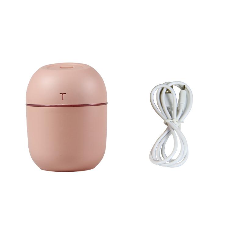 

220ml Air Humidifier Aroma Diffuser Essential Oil Diffuser Car Humidifier Mini Mute Humidifier with Colorful Night Lights рожевий
