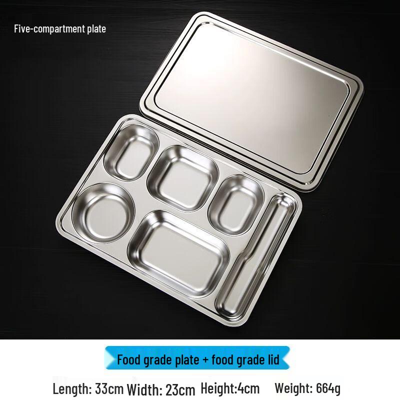 Large Divided Cafeteria Tray