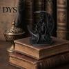 Dark Retro Soft Furnishings 3D Printed Anubis Moon Figurine, Ancient Egyptian Mythology Statue, Inspired Art Piece Style Wolf Desk Ornament,