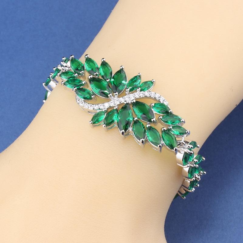Luxury Italian Charm Bracelet Colorful Zircon   Fine Jewelry Women/Girls Fashion Dress Accessories For You Gift