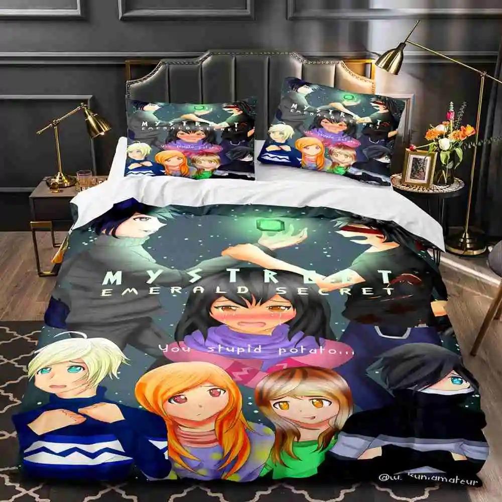 Horké povlečení APHMAU Jednolůžko Jednolůžko Plná Královna Rozměr Král Rozměr Velikost Hra APHMAU Přehoz na postel Děti Dětský pokoj Dekorace Herní