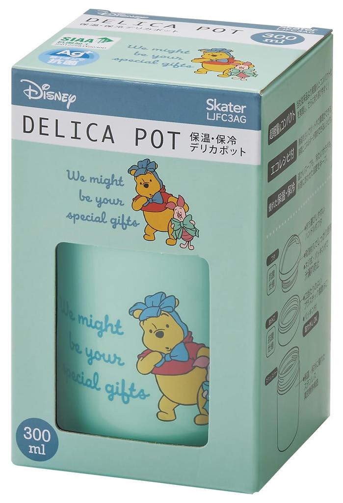 Skater Antibacterial Insulated Soup Disney Winnie the Pooh LJFC3AG68763 Jar/Pot, 300ml, Costume,