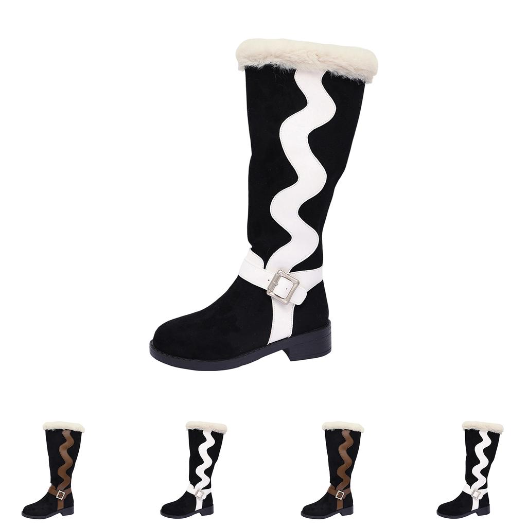 Women's -Lined Tall Winter Boots, Warm Fashion Long Boots for Cold