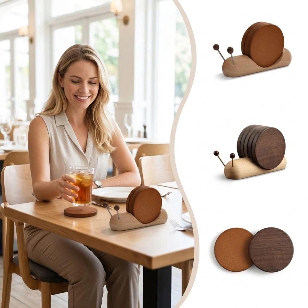 Magnetic Attachment Snail Heat Insulation Pad Heat Resistant Snail Bowl Pad Home Decoration