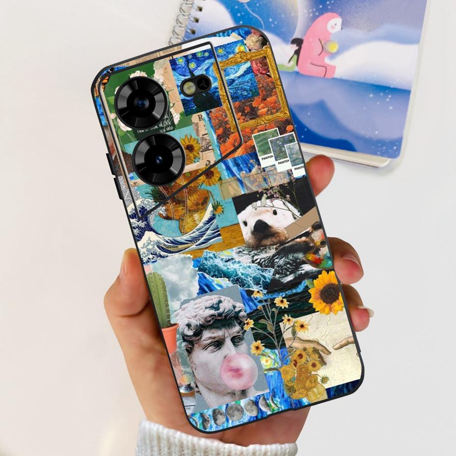 Soft Cases For Tecno Pova 5 4G Pova5 Phone Cover Matte Liquid Silicone Slim Funfas Capa For Tecno Pova 5 Pro 5Pro LH8n Bumper