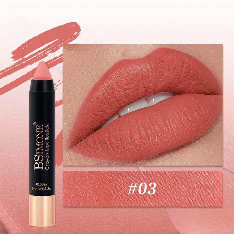 Bsimone Matte Lipstick Multicolor Non Fading Long-Lasting Velvet Lipstick Waterproof Non Stick Cup Lip Gloss Makeup