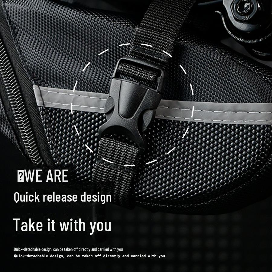 Mountain Bike Saddle Bag - Bicycle Seat Storage for Cycling Accessories