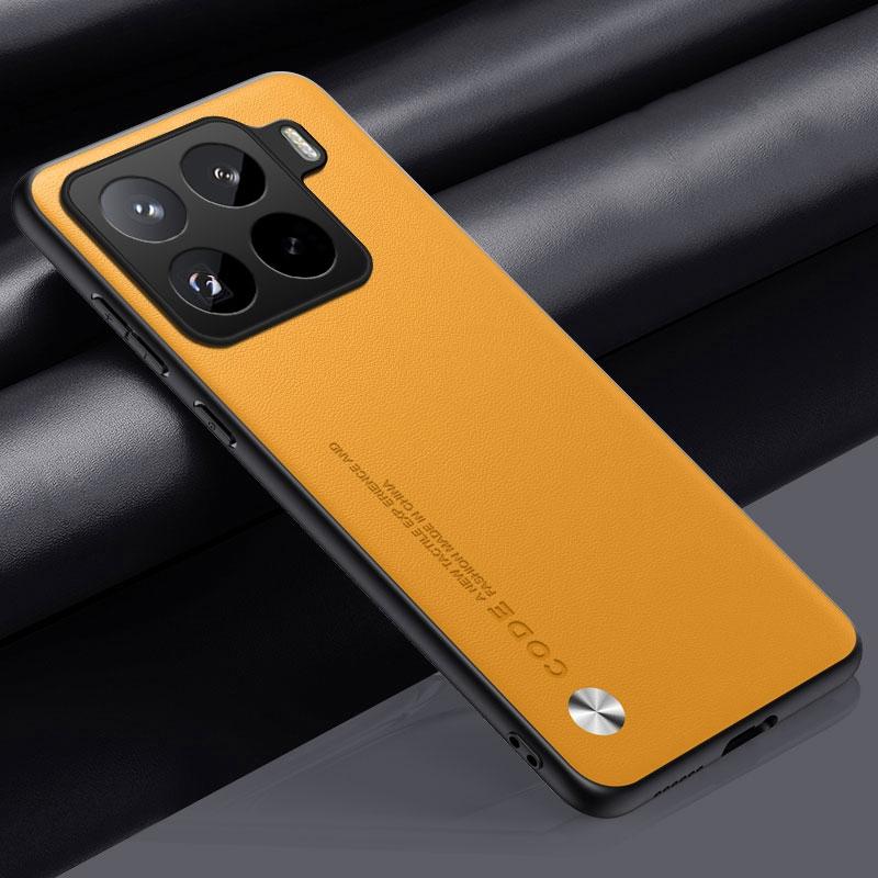 Luxury PU Leather Case For Xiaomi Mi 13 14 15 Pro Back Cover Matte Silicone Full Protection Phone Case For Xiaomi Mi 13 14 Ultra