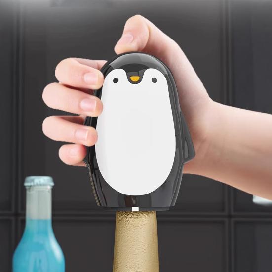Apribottiglie Magnetico a Forma di Pinguino, Divertente Togli Tappi con Design da Parete, Apribottiglie Portatile per Feste Campeggio