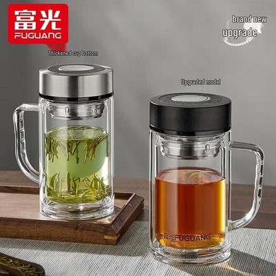 High Borosilicate Double-Layer Glass Tea Cup