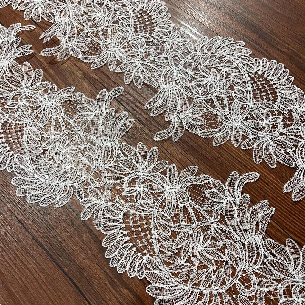 Neue Blatt Hohl Fischlinie Spitze Besatz: Handgefertigtes DIY-Hochzeitskleid, Kleid & Schleier Dekoration Zubehör
