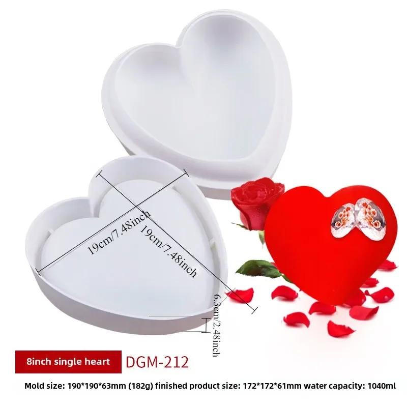 

Силиконовая форма для выпечки муссов в форме сердца, шоколадного мороженого, десертов, инструментов для выпечки, форм для противней, кухонных принадлежностей для выпечки