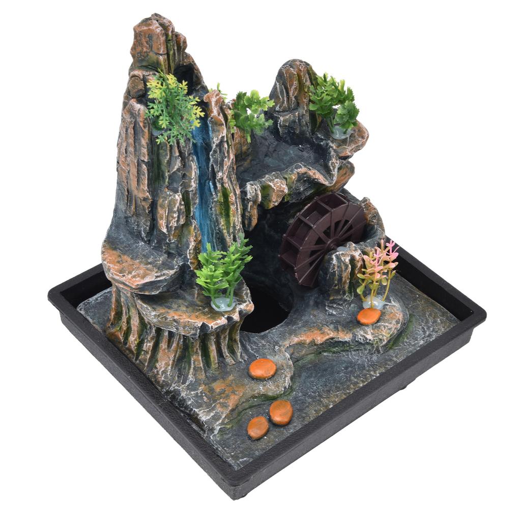 Żywiczna fontanna stołowa, fontanna wodospadowa, ozdoba stołowa z atomizerem do domu