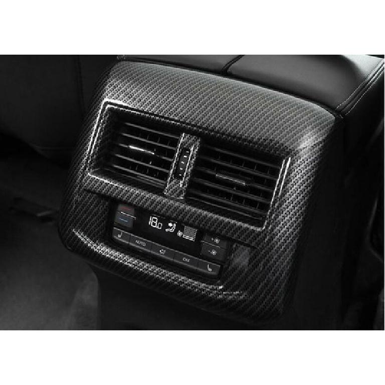 For Volkswagen Atlas 2018 2019-2021 Carbon Fiber Rear Air Outlet Vent Frame Trim