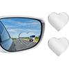 Blind Spot Mirror 2 Pack Heart Shaped Car Side Blindspot Mirrors, Removable Wide Angle Mirrors Adjustabe Frameless Convex Rear View Mirror Funny Car
