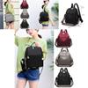 Pure Color Multipurpose Oxford Cloth Backpack For Women With Adjustable Straps