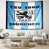 1860 Lion Emblem Printed Tapestry, for Bedroom,Livingroom, Dormitory, Large Wall Decor, Fabric Decor Fan Birthday Gifts