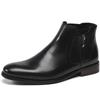 First Layer Cowhide Chelsea Boots Men's Genuine Leather New Autumn and Winter Martin Boots British Style Dress Leather Boots