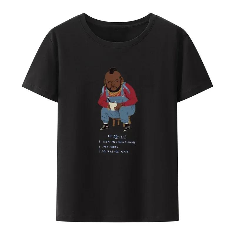 Funny Tee Tops No Balance T-Shirt  Novelty Comfortable Roupas Graphic Printed Clothes Men Clothing Creative Graphic T Shirts